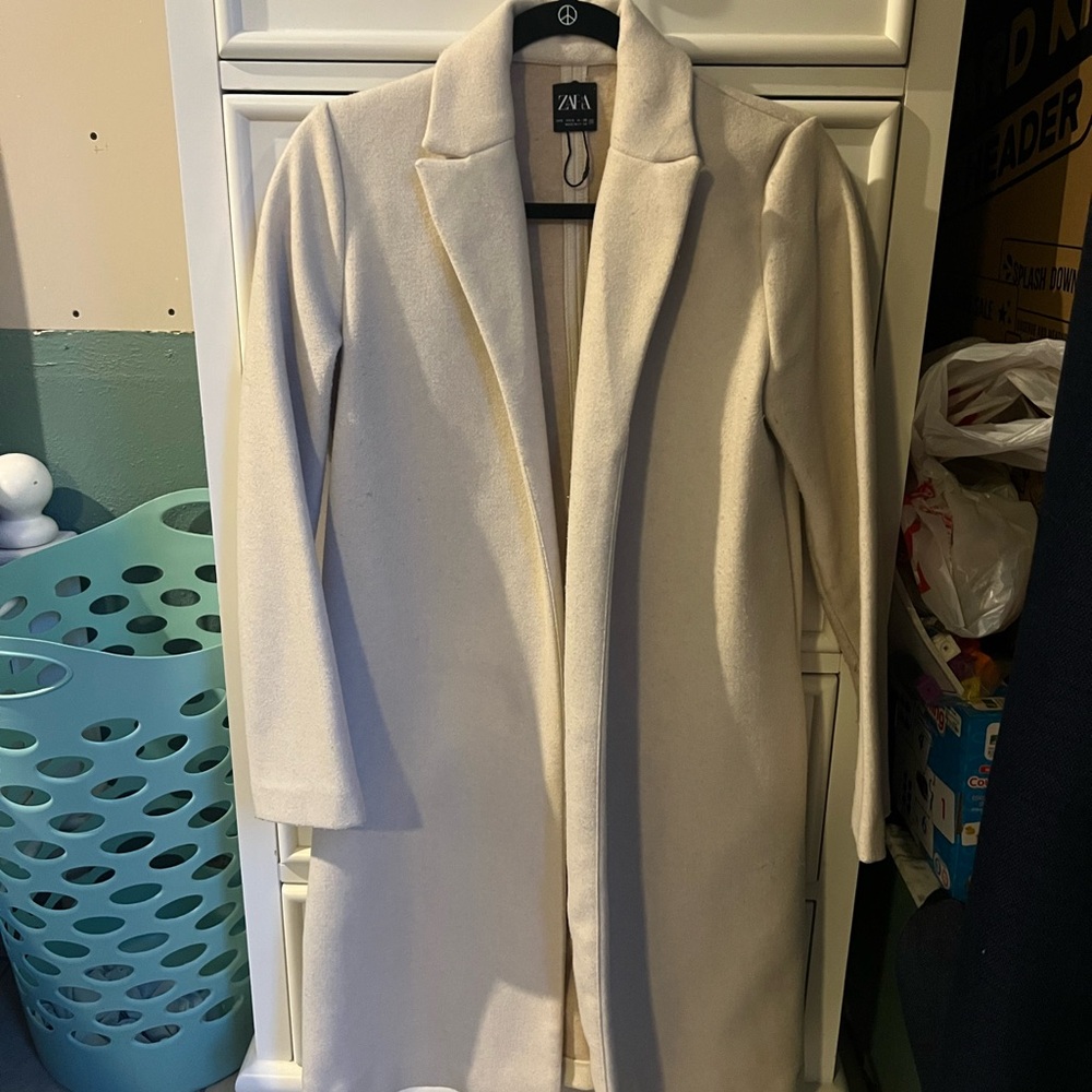 Zara Cream Trench Coat